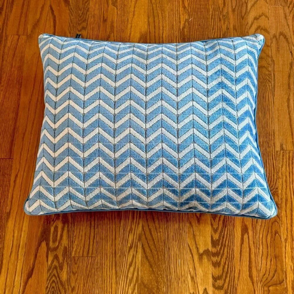 Rodeo Home Chevron Accent Pillow. Feather insert.
